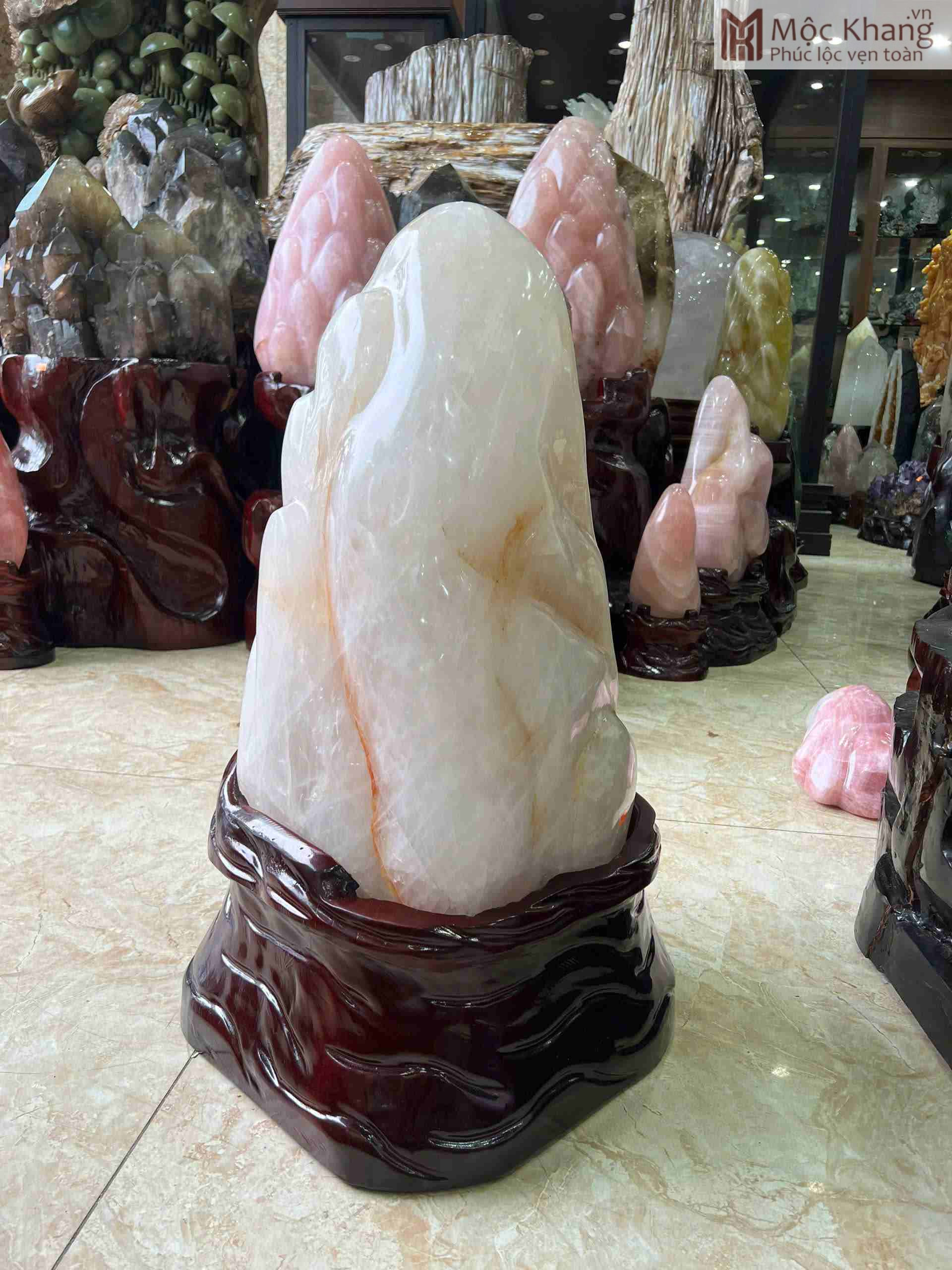 Núi Cảnh Thạch Anh Trắng Cao 69 (cm) (4)_4 Nui Canh Thach Anh Trang Cao 69 cm 4 4