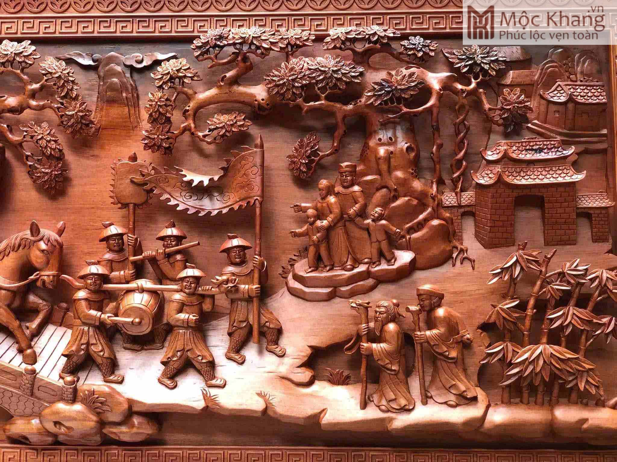 Tranh Vinh Quy Bái Tổ Gỗ Hương Cao 100 (cm) (5)_5 Tranh Vinh Quy Bai To Go Huong Cao 100 cm 5 5