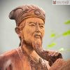 Tượng Khổng Minh (Gia Cát Lượng) Gỗ Trắc Cao 35 (cm)