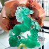 Tượng Ngựa Ngọc Fluorite Cao 22 (cm)