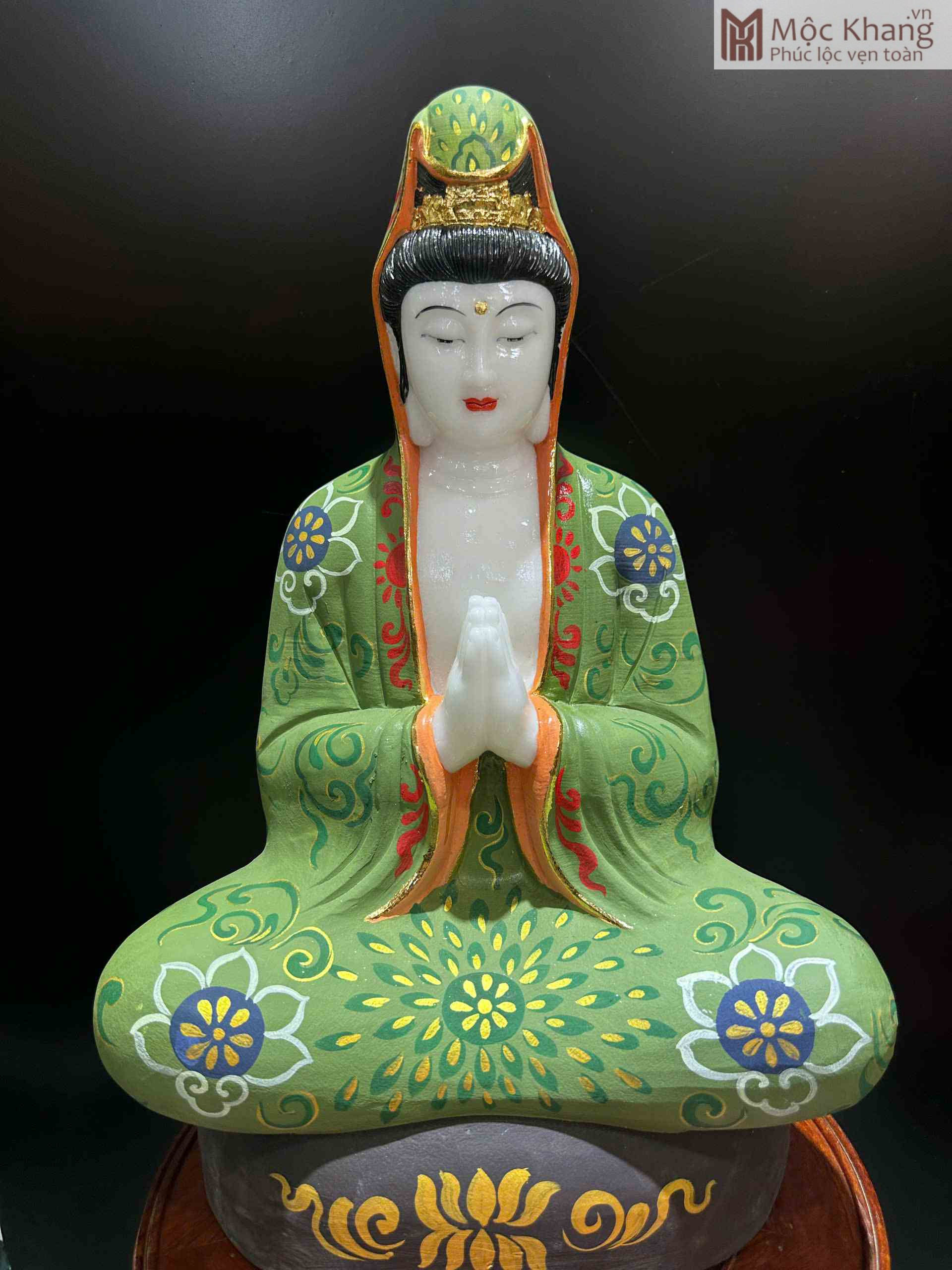 Tượng Quan Âm Bạch Ngọc Cao 50 (cm) (3)_3 Tượng Quan Âm Bạch Ngọc Cao 50 (cm)