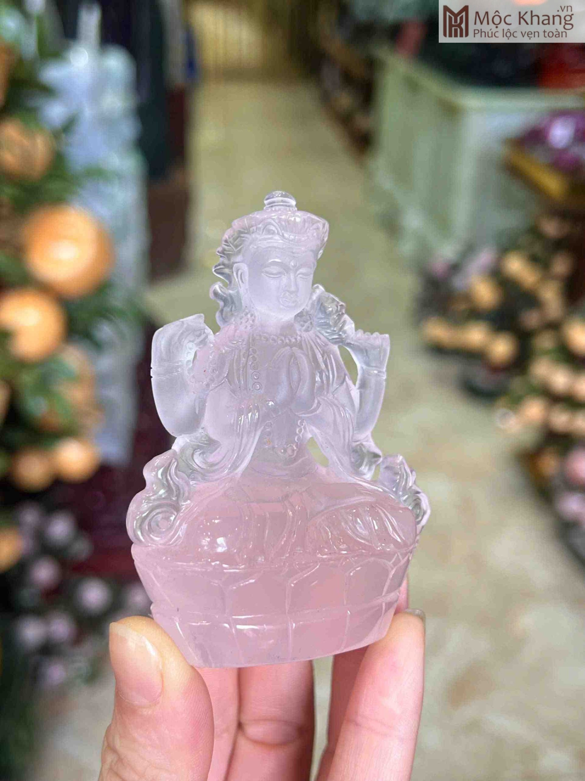 Tượng Thần Tara Thạch Anh Hồng (1) Tuong Than Tara Thach Anh Hong 1 scaled