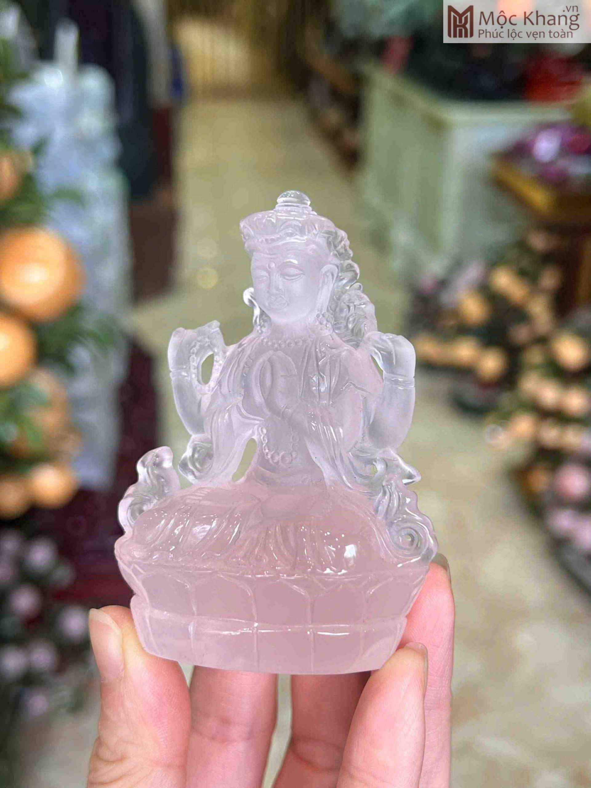 Tượng Thần Tara Thạch Anh Hồng (2) Tuong Than Tara Thach Anh Hong 2 scaled