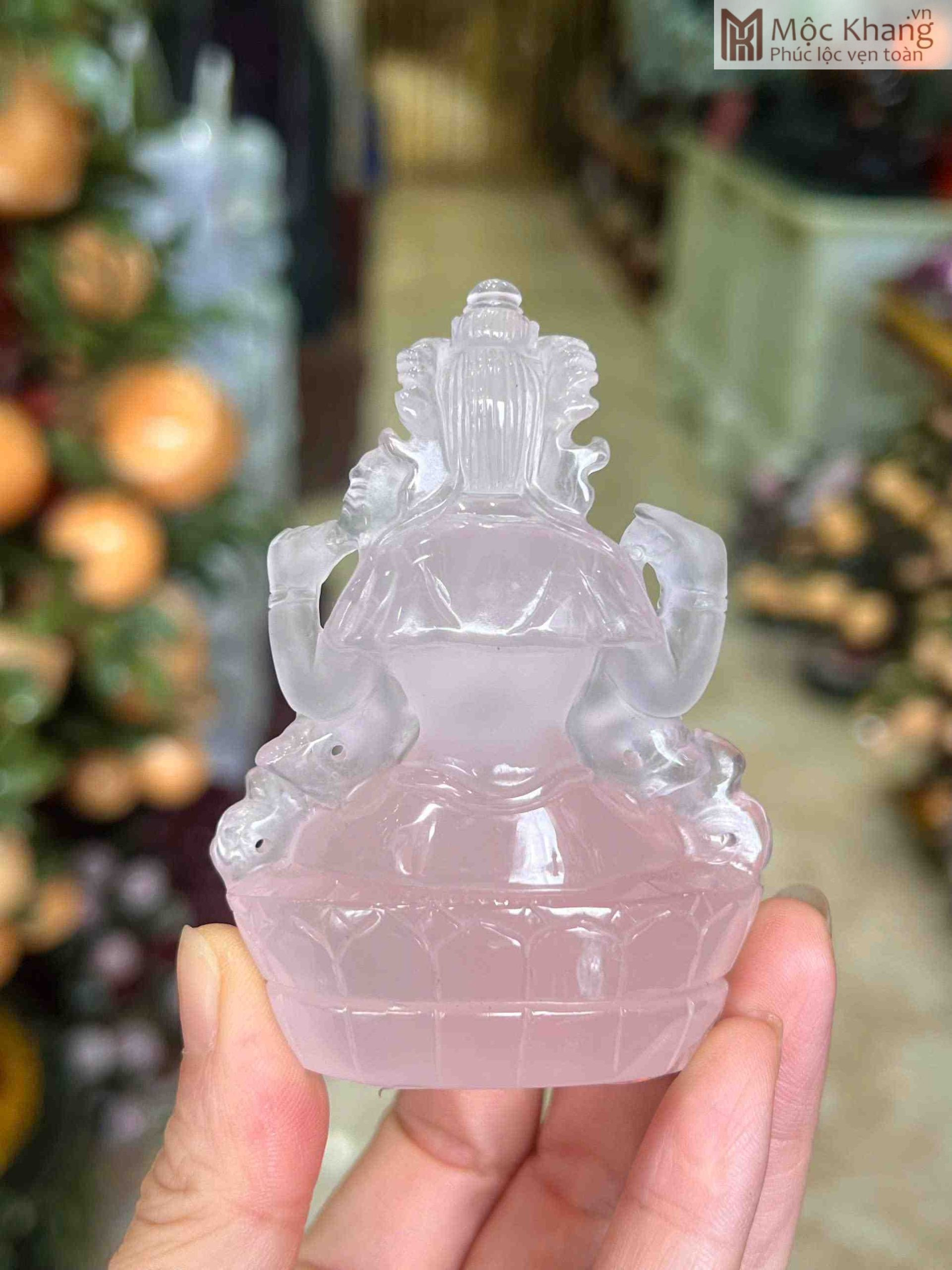 Tượng Thần Tara Thạch Anh Hồng (3) Tượng Thần Tara Thạch Anh Hồng