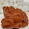 Tượng Thiềm Thừ Ngọc Bích Đỏ Jasper Cao 26 (cm)