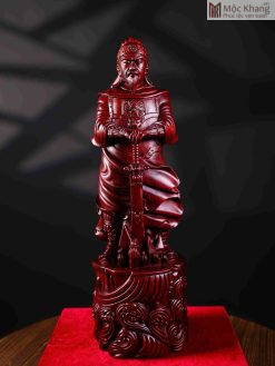 Tượng Trần Quốc Tuấn Gỗ Tử Đàn Cao 60 (cm)