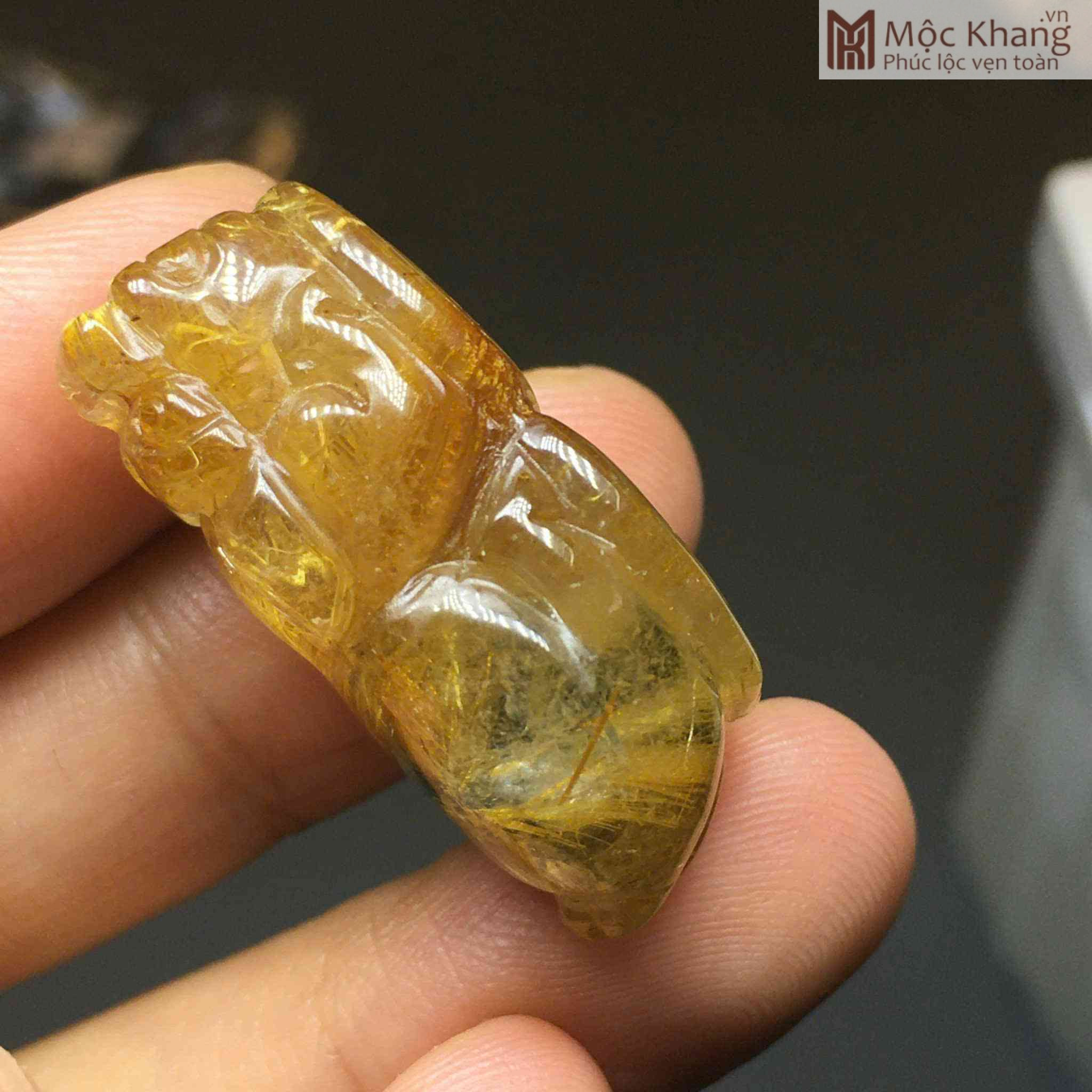 Tỳ Hưu Thạch Anh Tóc Vàng Hoa Thị Cao 29.3 (mm) (2)_2