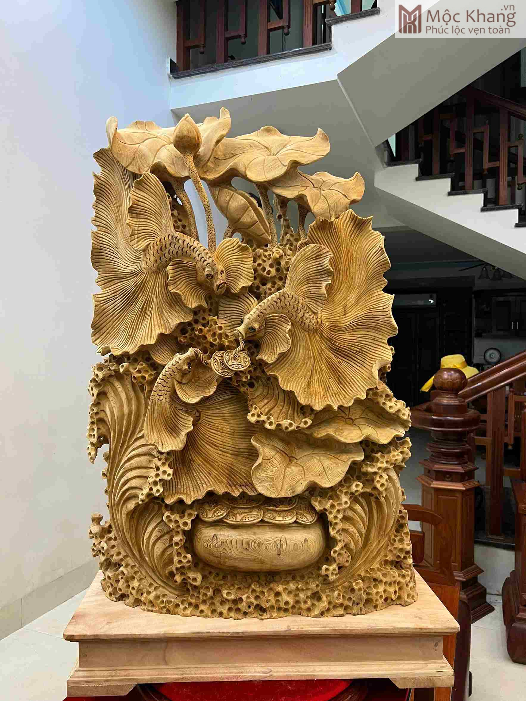 ca-xiem-tai-loc-tai-loc-go-ngoc-am-cao-87-cm (1) Cá Xiêm Tài Lộc Gỗ Ngọc Am