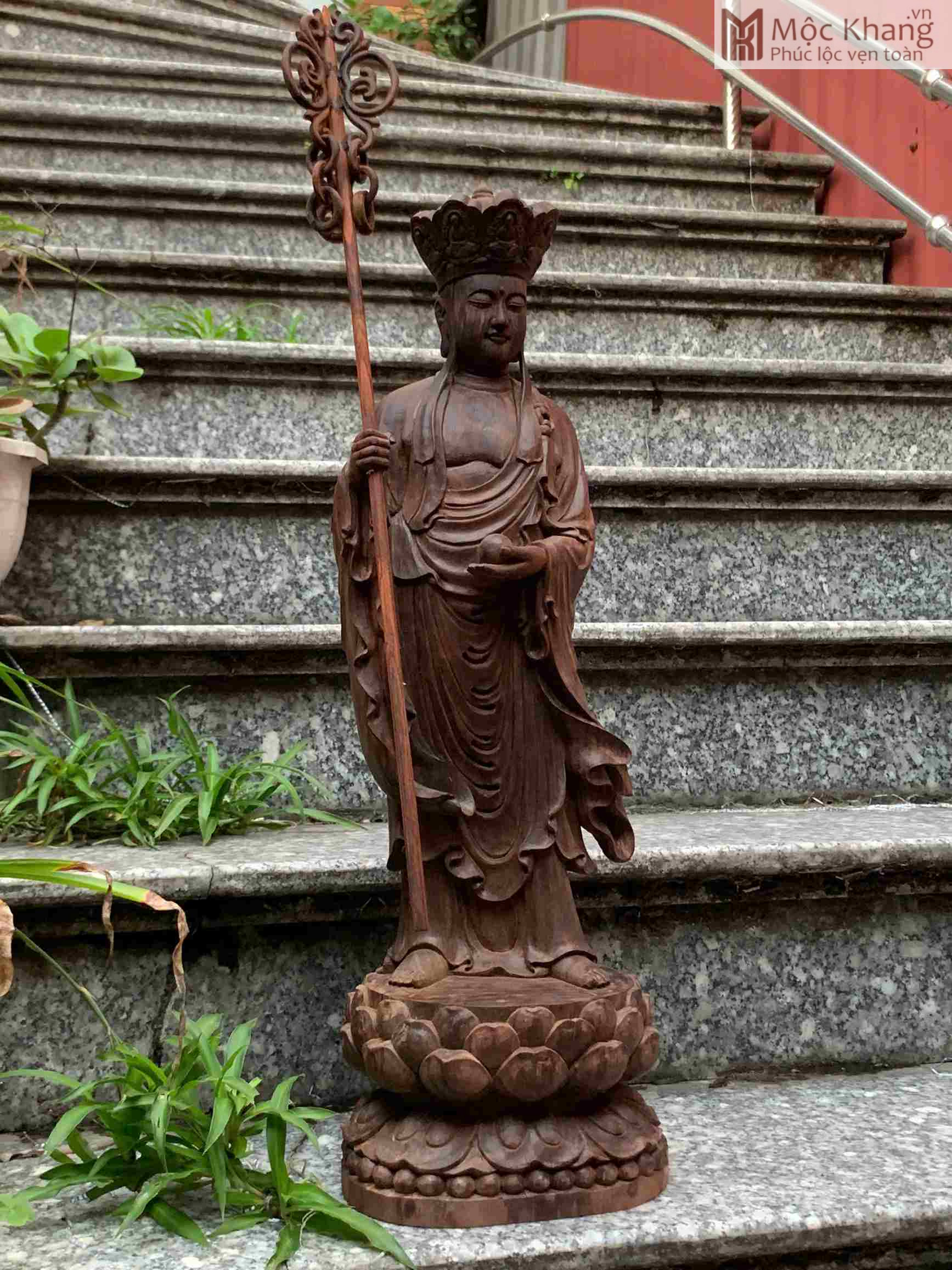 tuong-dai-the-chi-bo-tat-go-trac-den-cao-56-cm Tượng Đại Thế Chí Bồ Tát Gỗ Trắc Đen