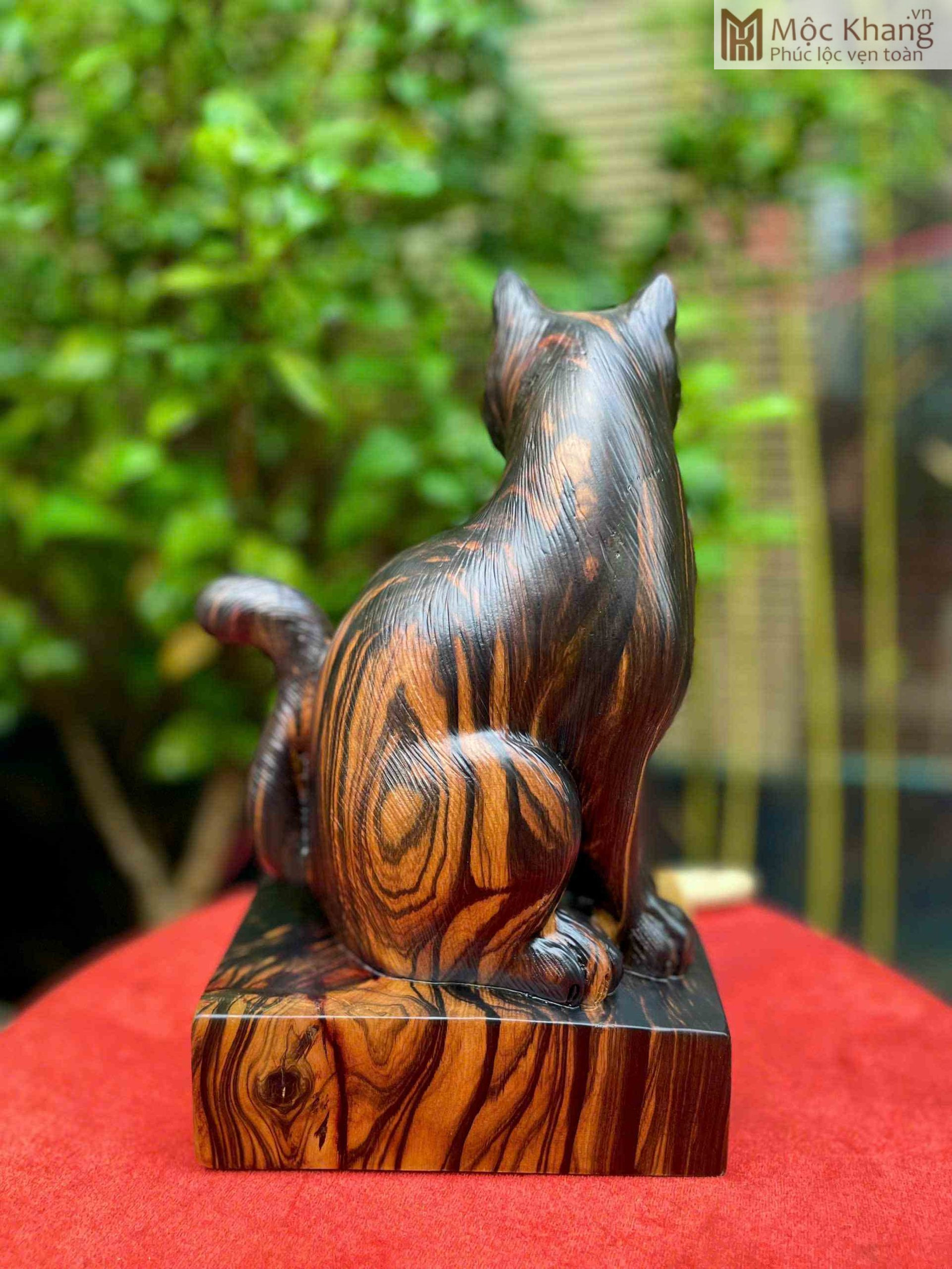 tuong-meo-go-mun-hoa-cao-28-cm (3) Tượng Mèo Gỗ Mun Hoa
