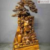 Tượng Phật Di Lặc Đứng Gốc Tùng Gỗ Bách Xanh