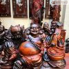Tượng Phật Di Lặc Tam Phúc Gỗ Trắc