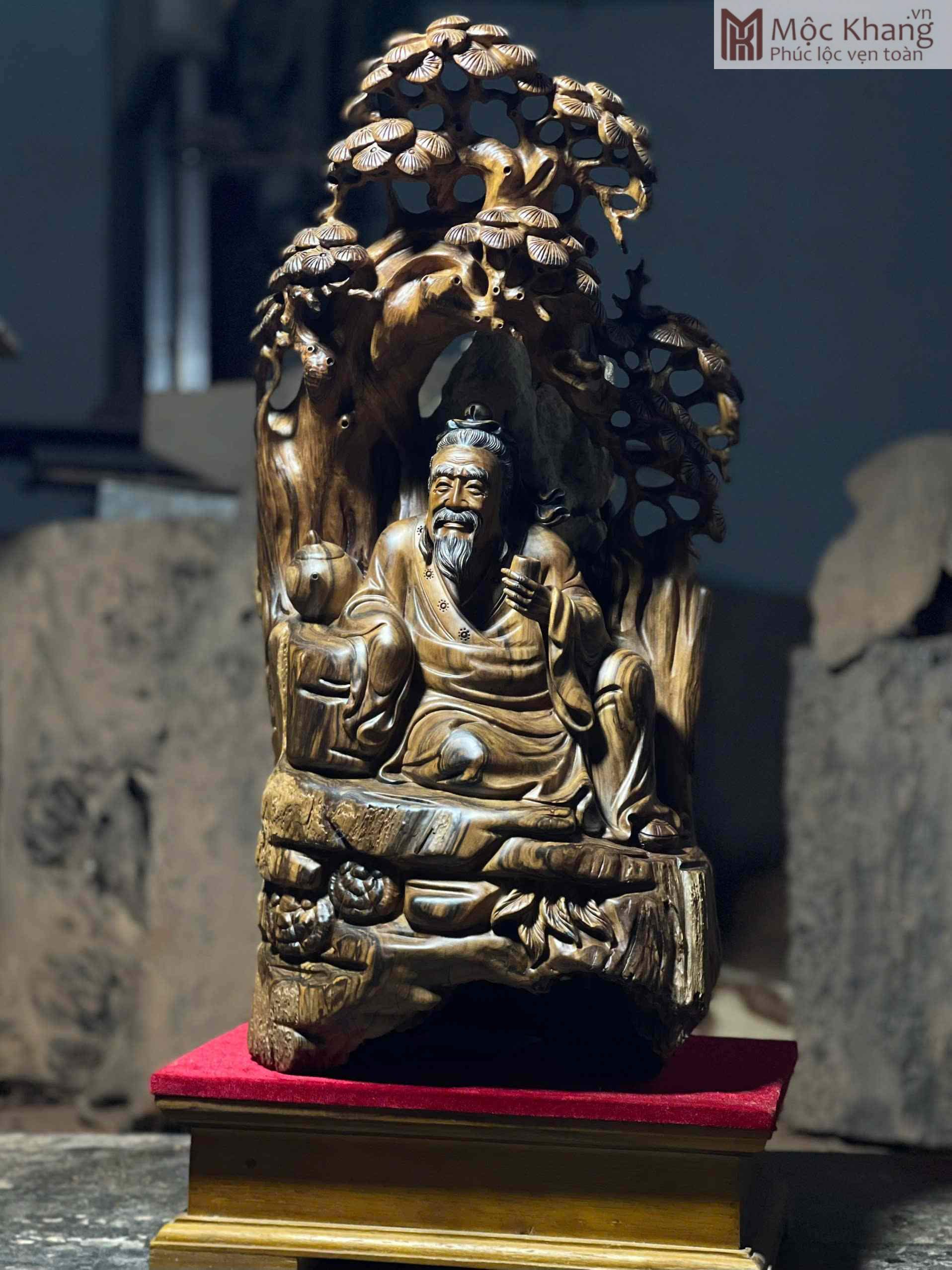 tuong-than-tra-go-bach-xanh-cao-57-cm (4) Tượng Thần Trà Gỗ Bách Xanh
