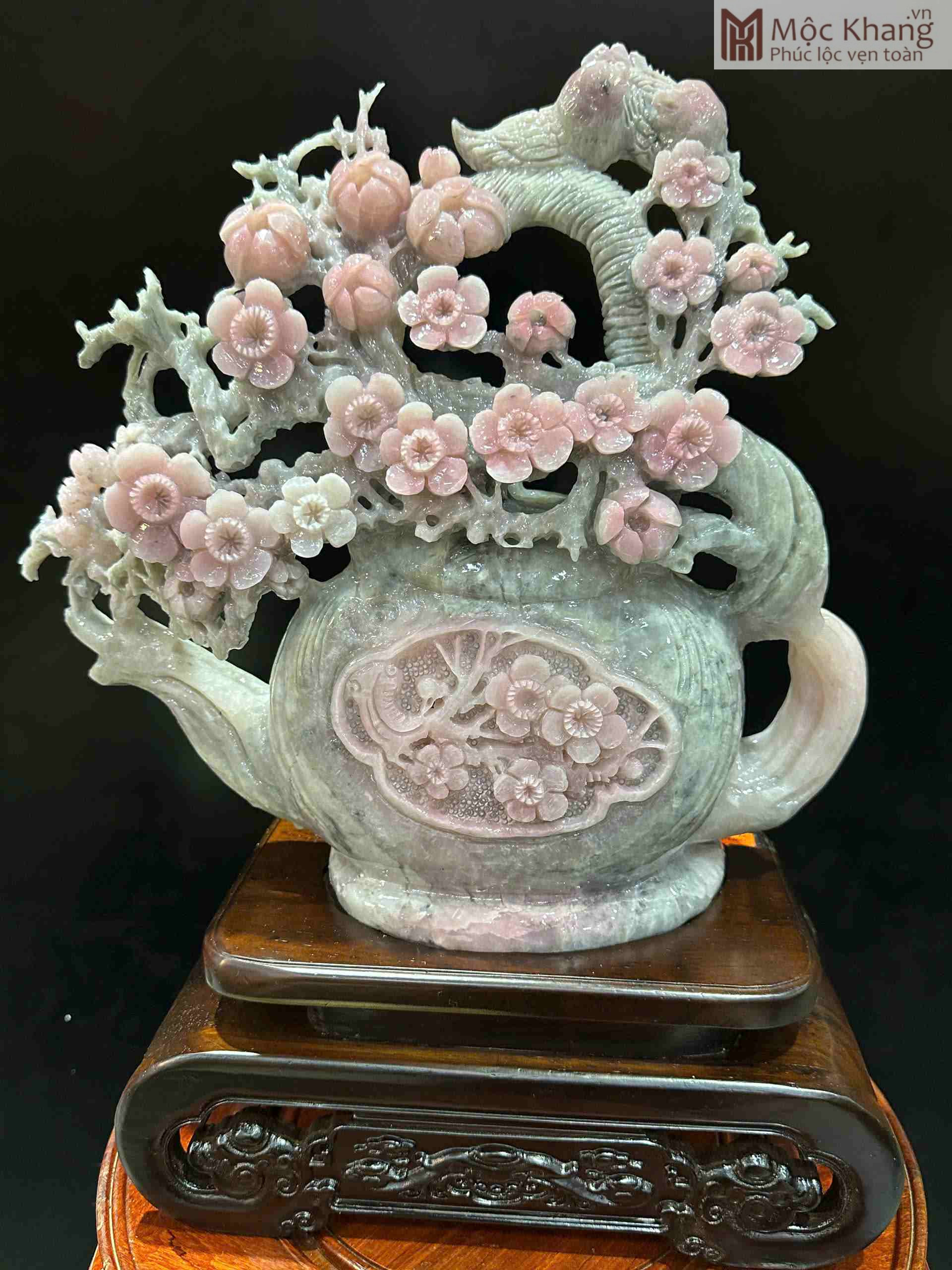 Bình Hoa Mai Đá Serpentine Cao 45 (cm) (2)_2 Binh Hoa Mai Da Serpentine Cao 45 cm 2 2