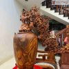 Bình Phú Quý Mai Điểu Gỗ Sưa Cao 77 (cm)