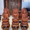 Bộ Tam Thế Phật Gỗ Hương Cao 60 (cm)