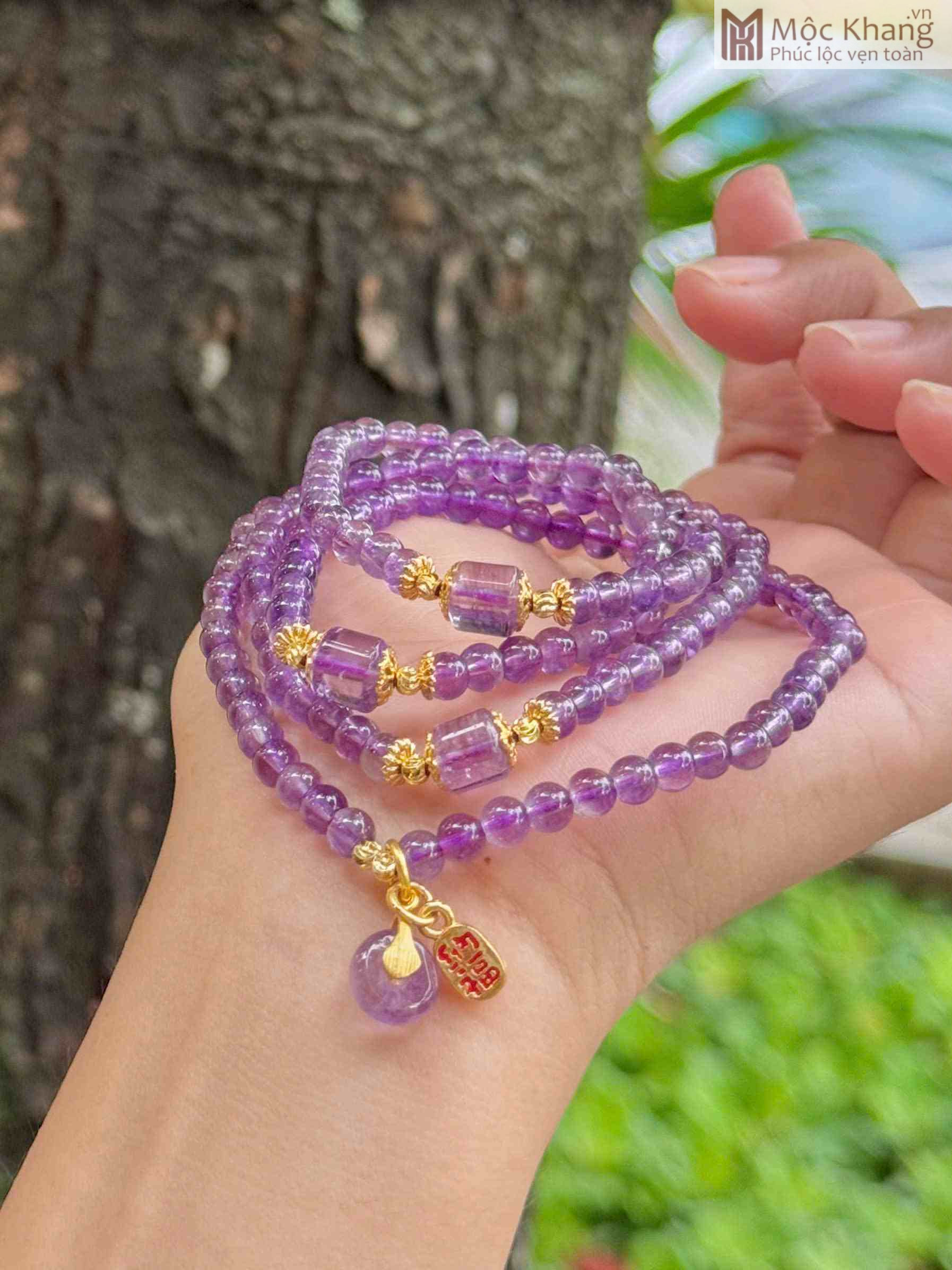 Chuỗi Đá Thạch Anh Tím Mix Lu Thống Và Điếu (1)_1 Chuỗi Đá Thạch Anh Tím Mix Lu Thống Và Điếu