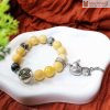Chuỗi Hoàng Phỉ Hạt 12 (mm) Phối Charm Bạc Thái