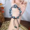 Chuỗi Lam Ngọc Charm Bạc Hạt 9(mm)