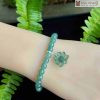 Chuỗi Lam Ngọc Hạt 6 (mm) Phối Charm Hoa Sen
