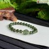 Chuỗi Thạch Anh Tóc Xanh Hạt 7 (mm) Phối Charm Hoa Sen