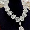 Chuoi Trang Hoa Sen Thach Anh Trang Hat 31 mm 3 3
