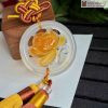 Khánh Treo Xe Hoa Sen Chalcedony Đường Kính 5.3 (cm)
