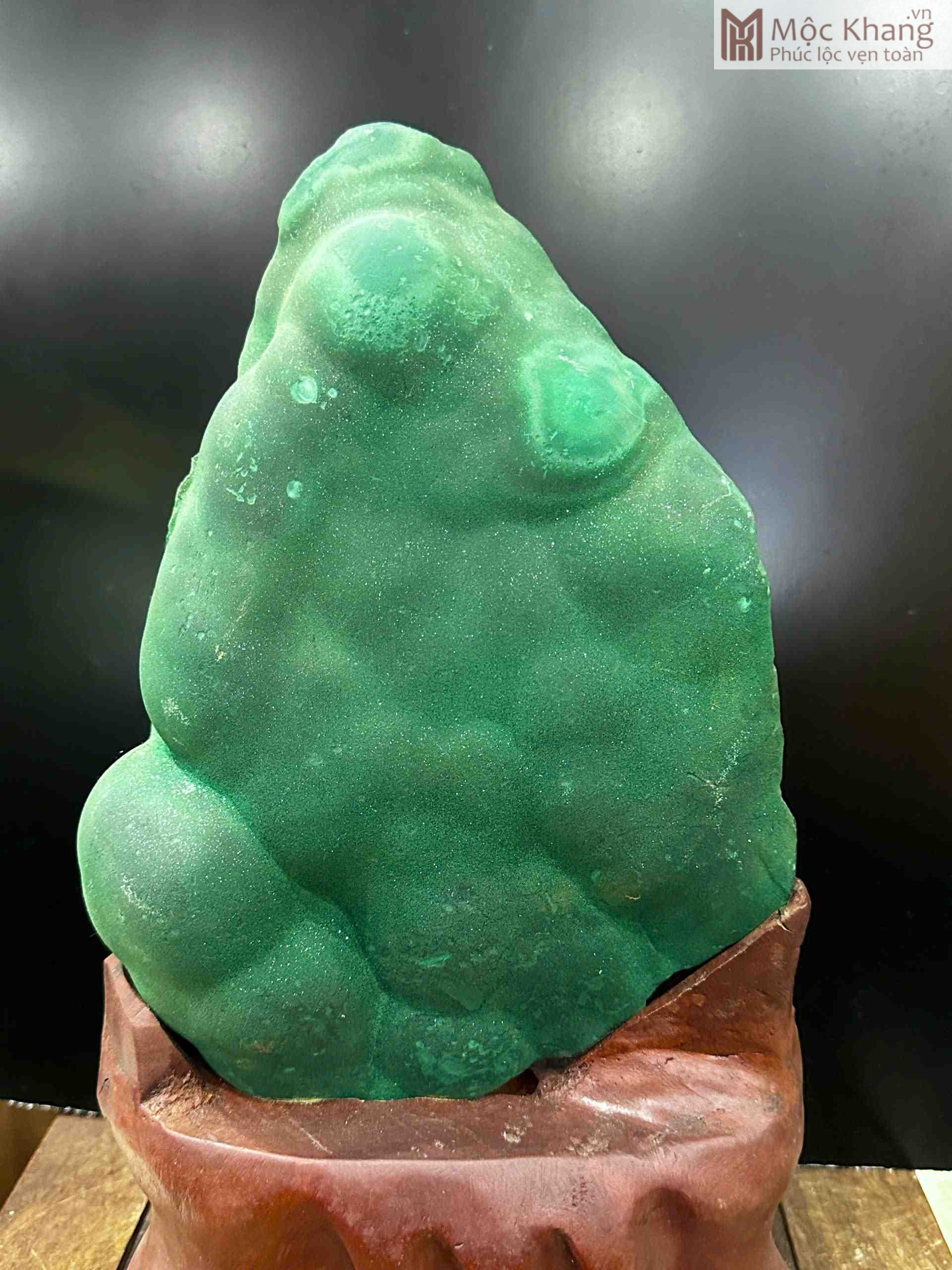 Khối Đại Cảnh Đá Khổng Tước (Malachite) Cao 40 (cm) (2)_2 Khối Đại Cảnh Đá Khổng Tước (Malachite) Cao 40 (cm)