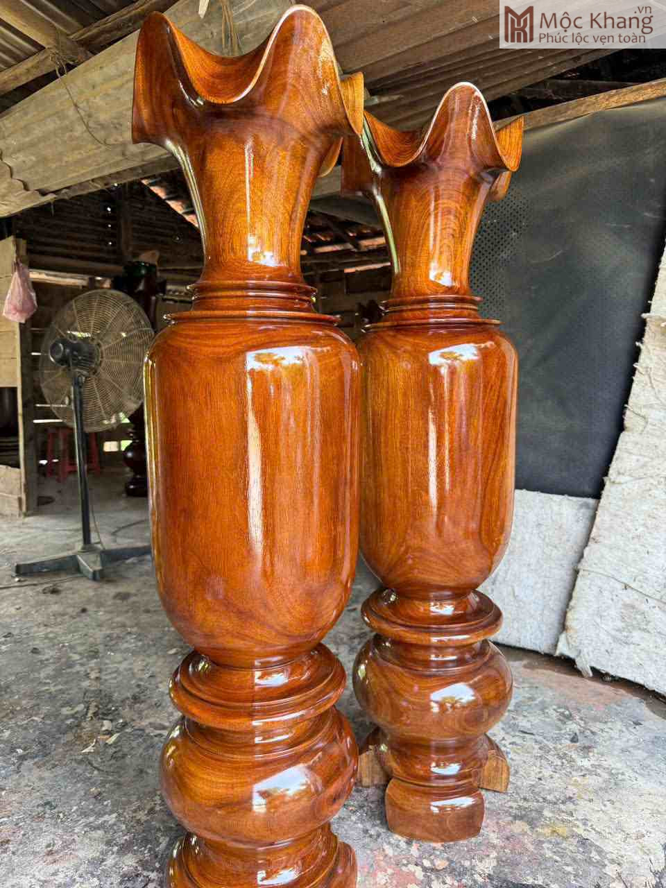 Lục Bình Gỗ Lim Cao 140 (cm) (2)_2 Luc Binh Go Lim Cao 140 cm 2 2