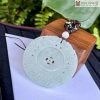 Mặt Dây Đồng Điếu Ngọc Cẩm Thạch Đường Kính 5.6 (cm)