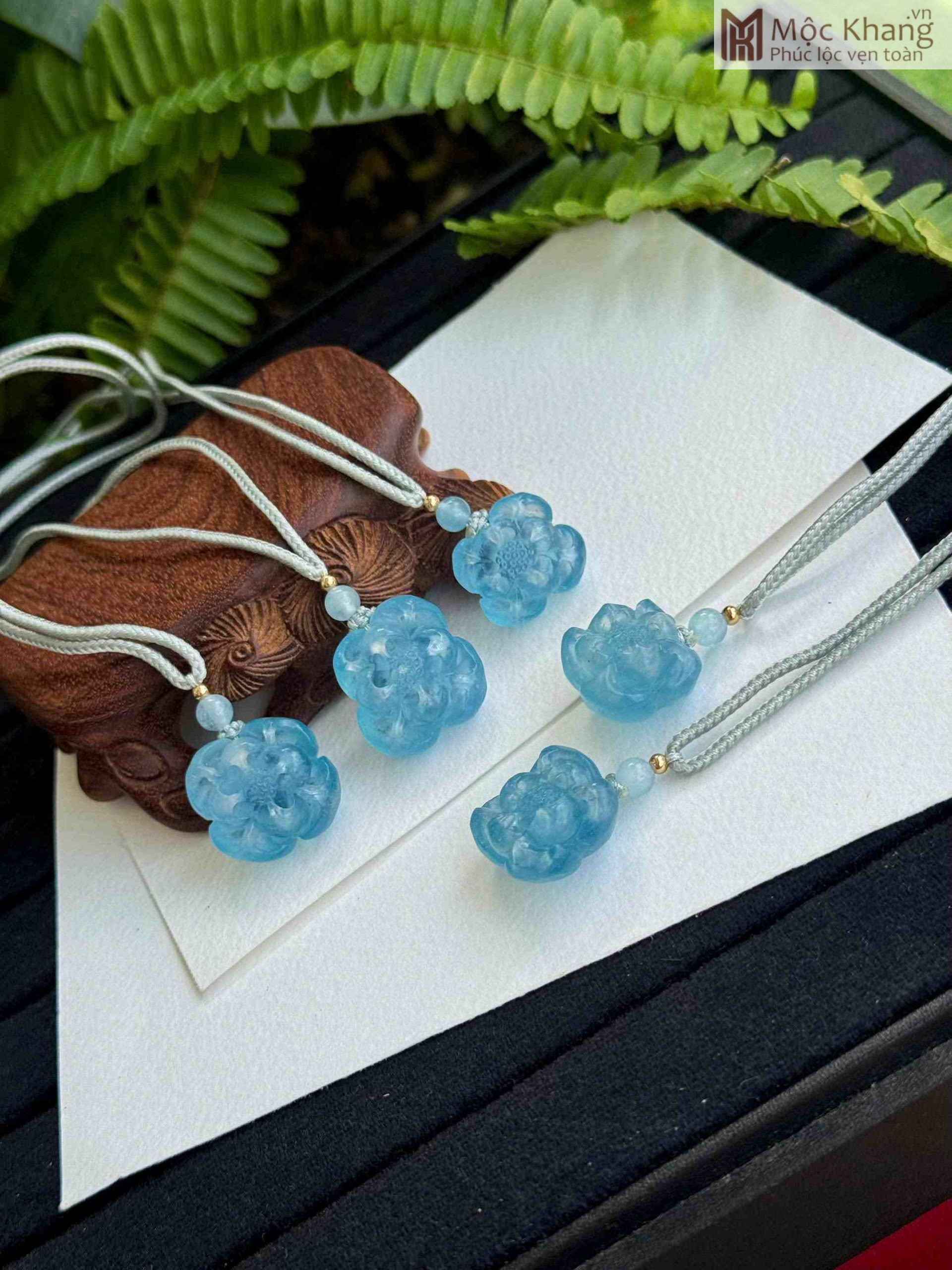 Mặt Dây Hoa Sen Đá Aqua Đường Kính 2 (mm) (3)_3 Mặt Dây Hoa Sen Đá Aqua Đường Kính 2 (mm)