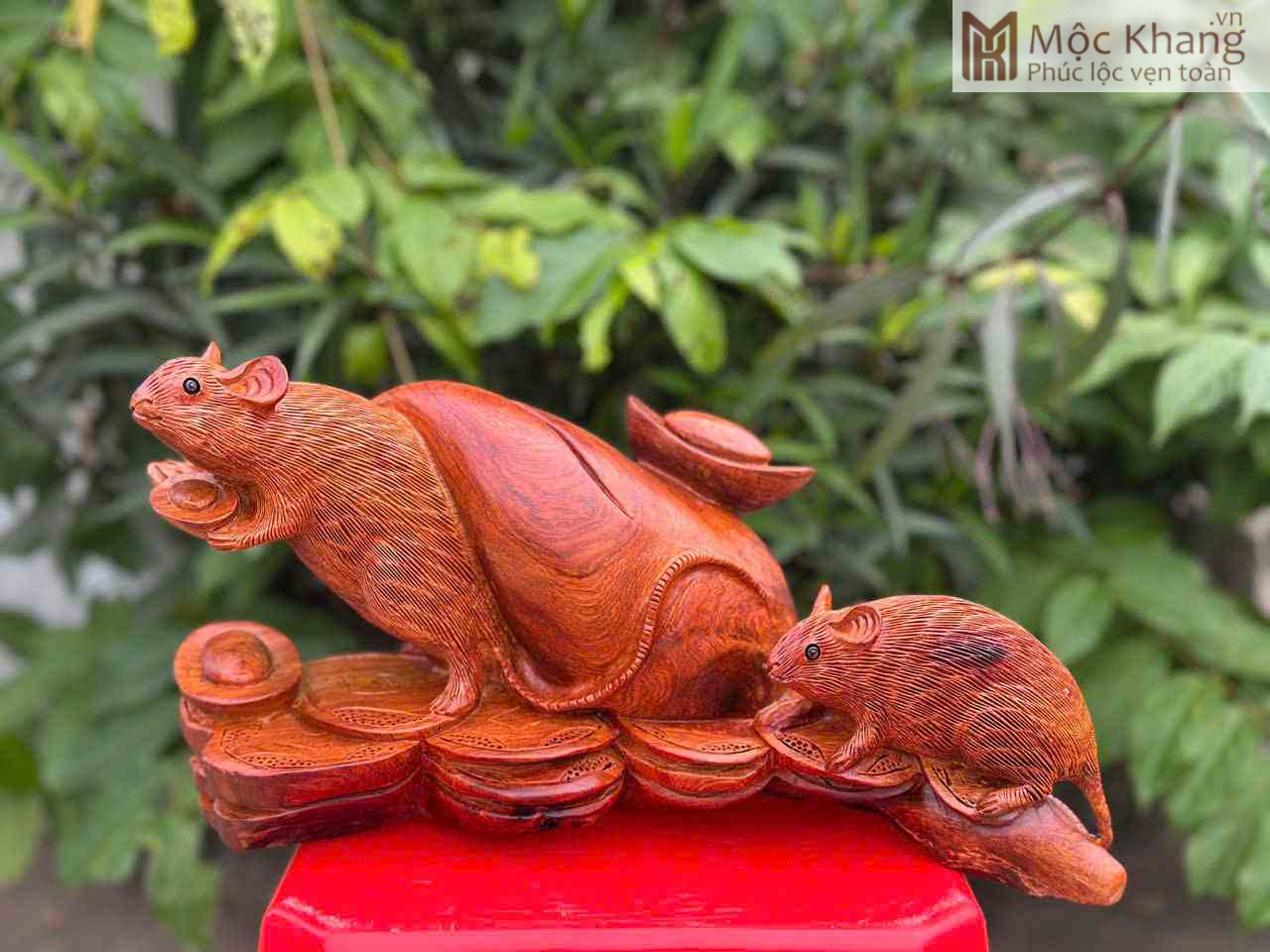 Tượng Chuột Gỗ Hương Cao 20 (cm) (1)_1 Tượng Chuột Gỗ Hương Cao 20 (cm)