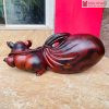 Tượng Heo Gỗ Trắc Cao 18 (cm)