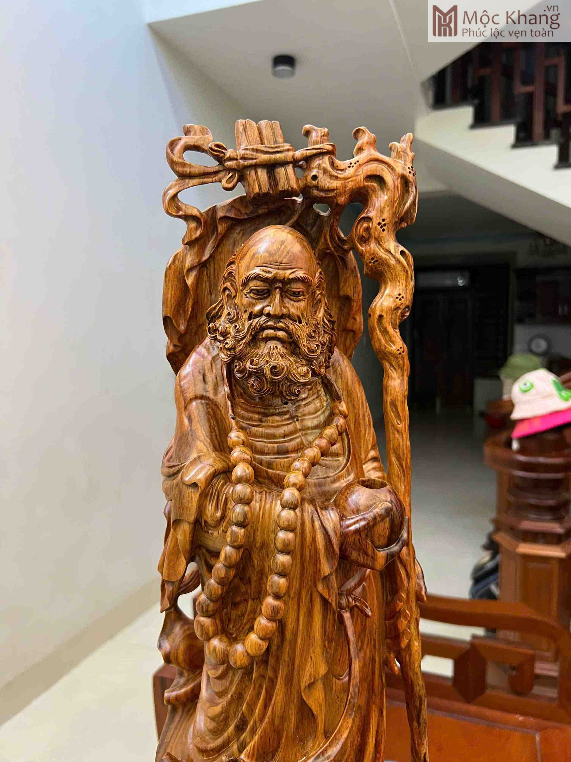 Tượng Ma Sư Tổ Gỗ Sưa Cao 76 (cm) (8)_8 Tượng Ma Sư Tổ Gỗ Sưa Cao 76 (cm)