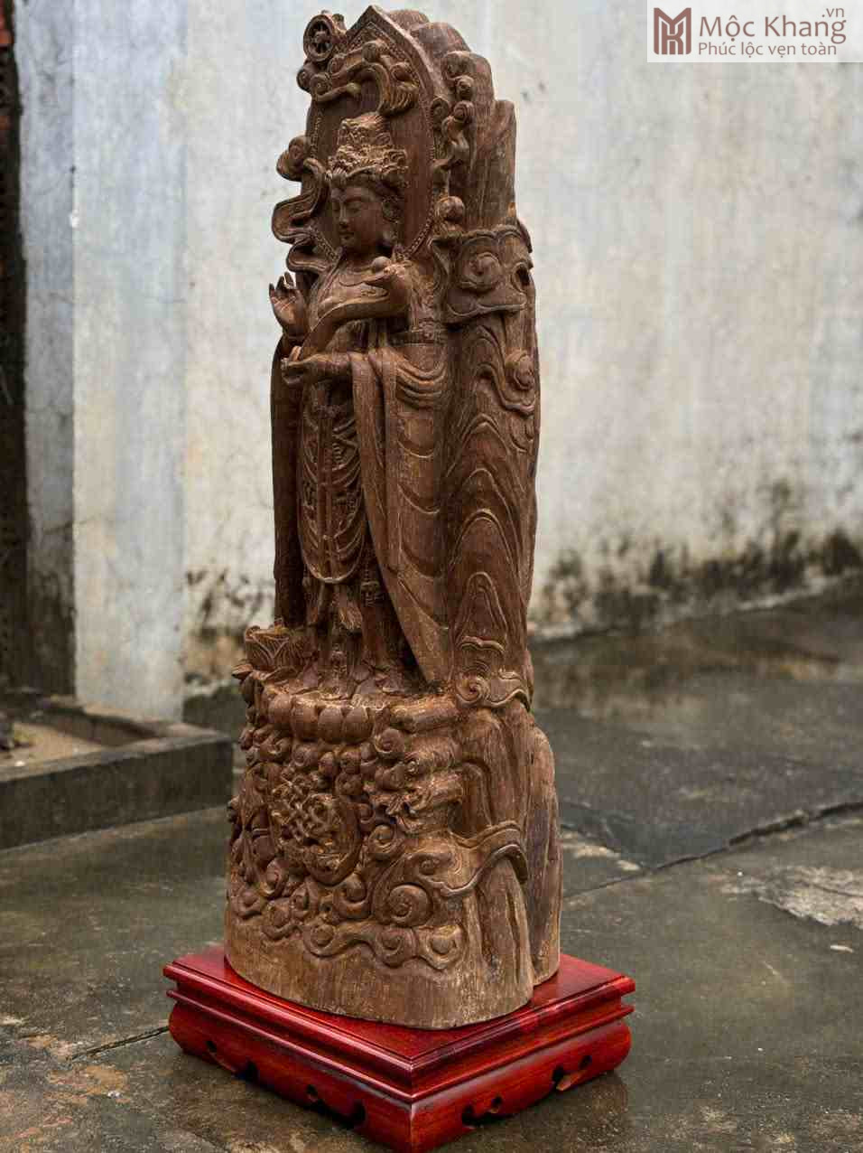 Tượng Quan Âm Trầm Hương Cao 78 (cm) (3)_3 Tuong Quan Am Tram Huong Cao 78 cm 3 3