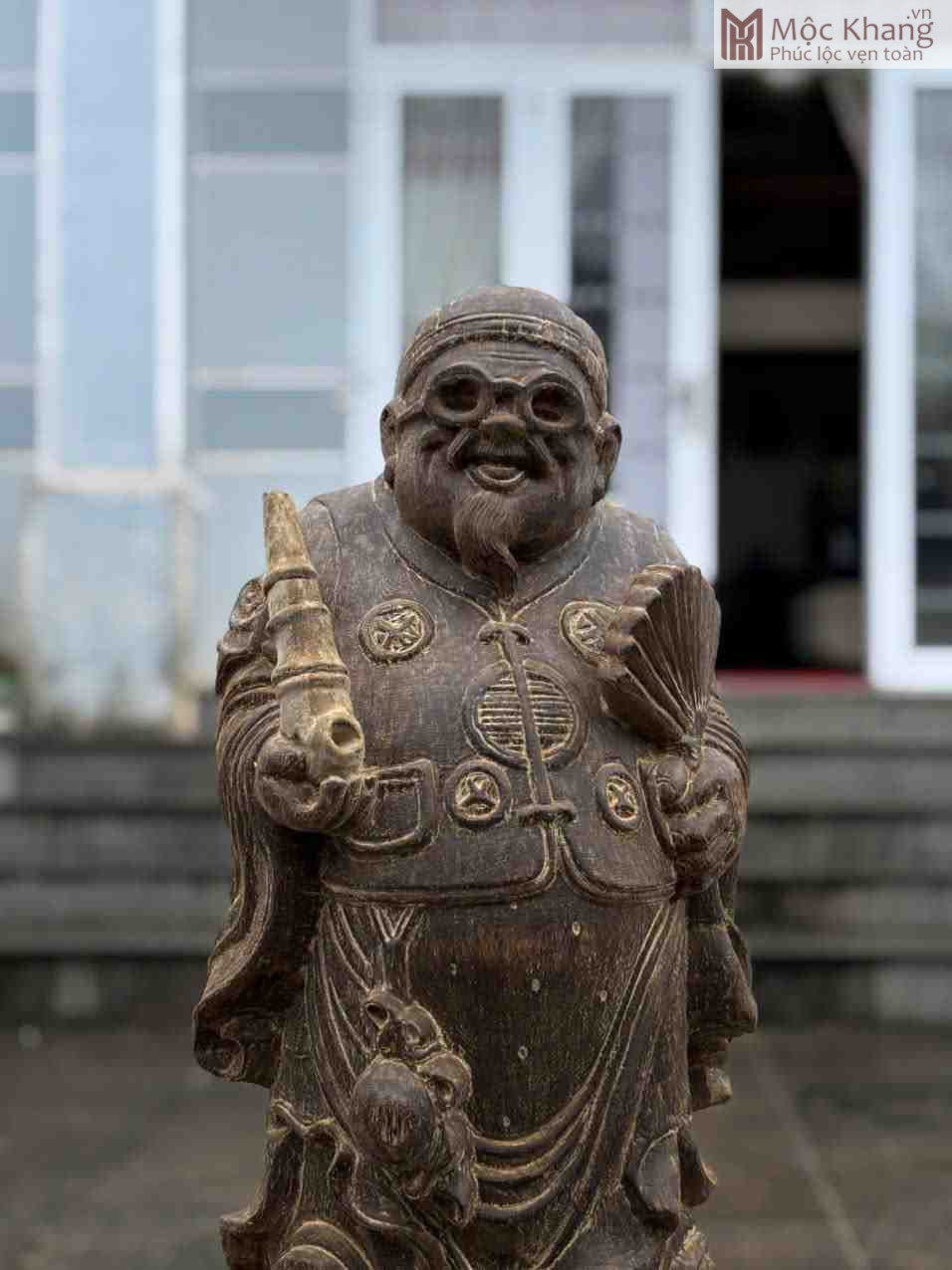 Tượng Thương Gia Trầm Hương Cao 97 (cm) (2)_2 Tượng Thương Gia Trầm Hương Cao 97 (cm)