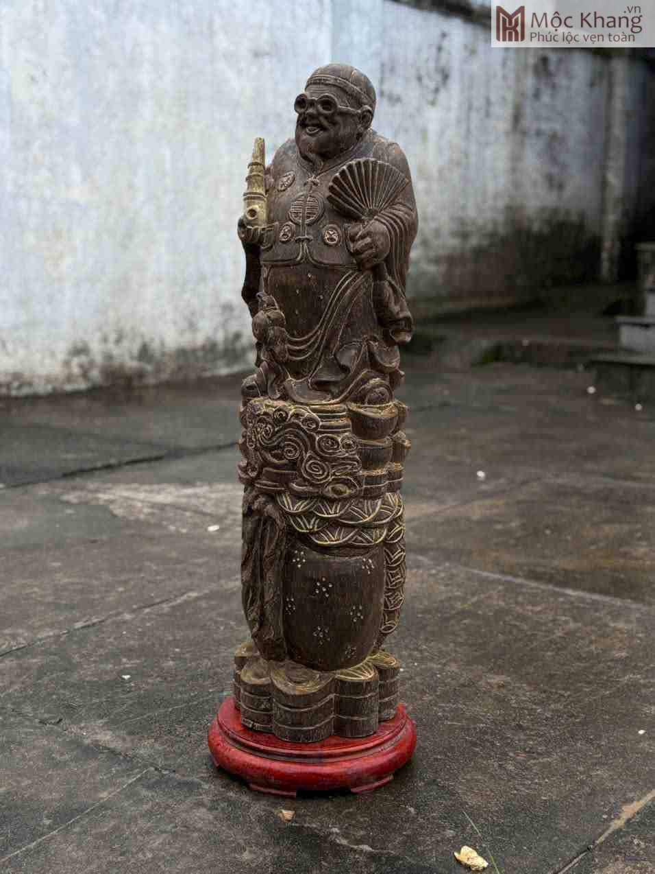 Tượng Thương Gia Trầm Hương Cao 97 (cm) (3)_3 Tuong Thuong Gia Tram Huong Cao 97 cm 3 3
