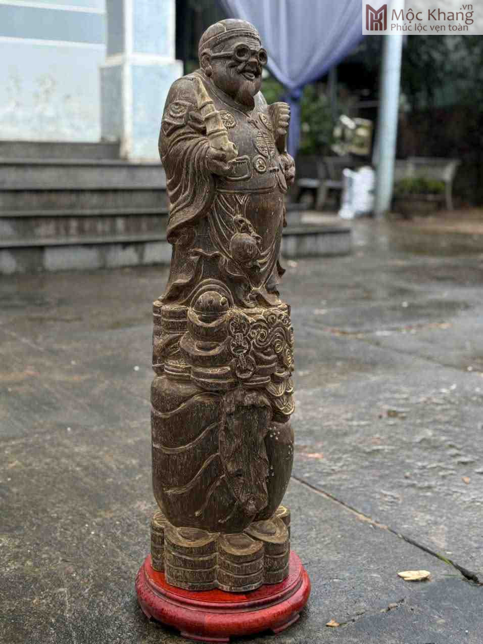 Tượng Thương Gia Trầm Hương Cao 97 (cm) (4)_4 Tuong Thuong Gia Tram Huong Cao 97 cm 4 4