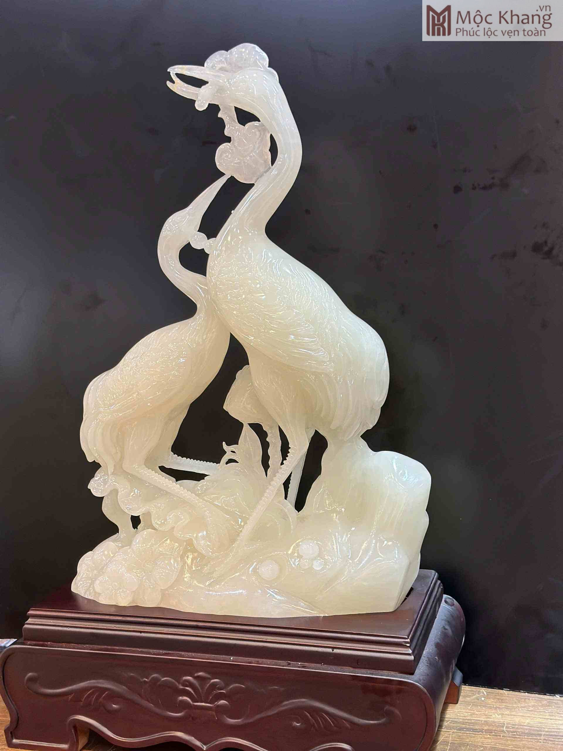 Tượng Tiên Hạc Ngọc Onyx Cao 75(cm) (3)_3 Tuong Tien Hac Ngoc Onyx Cao 75cm 3 3