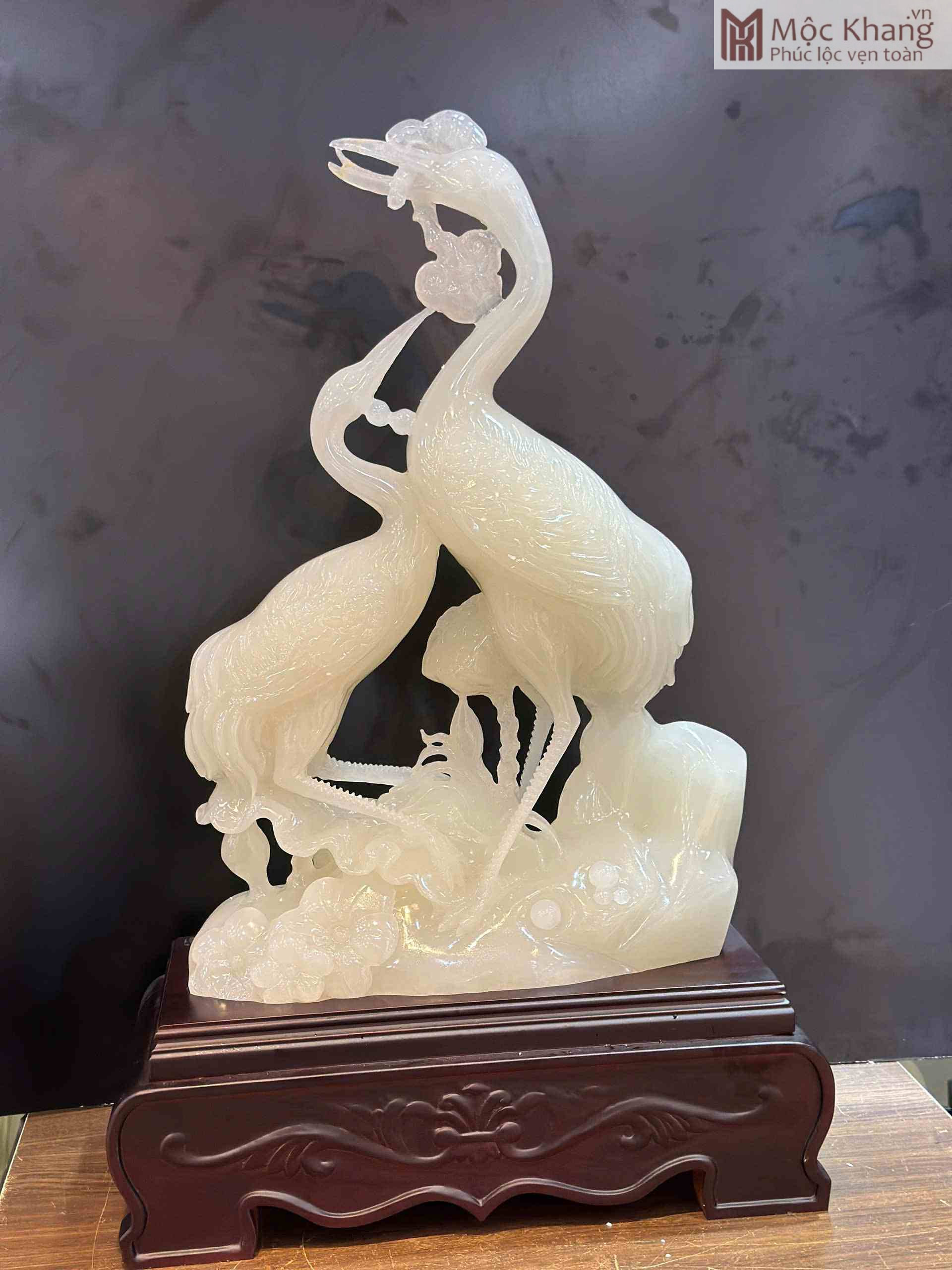 Tượng Tiên Hạc Ngọc Onyx Cao 75(cm) (4)_4 Tượng Tiên Hạc Ngọc Onyx Cao 75(cm)