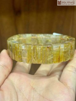 Vòng Bản Khúc Thạch Anh Tóc Vàng 16.5 (mm)