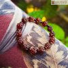 Vòng Tay 13 Hoa Sen Đá Garnet
