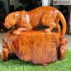 Tượng Báo Gỗ Hương Gia Lai
