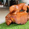 Tượng Báo Gỗ Hương Gia Lai