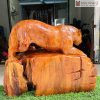 Tượng Báo Gỗ Hương Gia Lai
