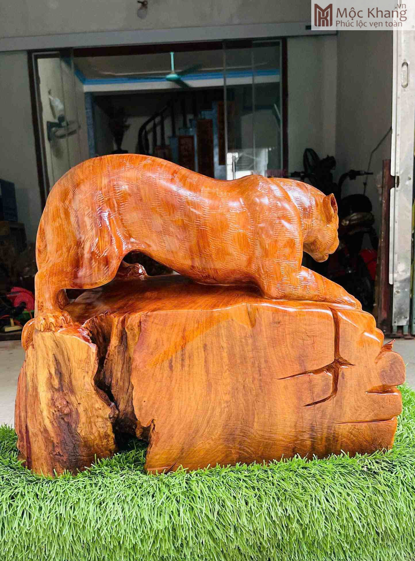 tuong-bao-go-huong-gia-lai-cao-44-cm (5) Tượng Báo Gỗ Hương Gia Lai