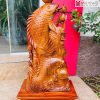 Tượng Cá Chép Gỗ Hương