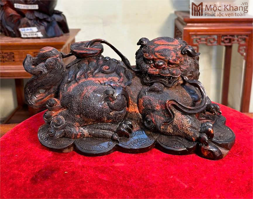 tuong-nghe-tai-loc-go-trac-cao-15-cm Tượng Nghê Tài Lộc Gỗ Trắc