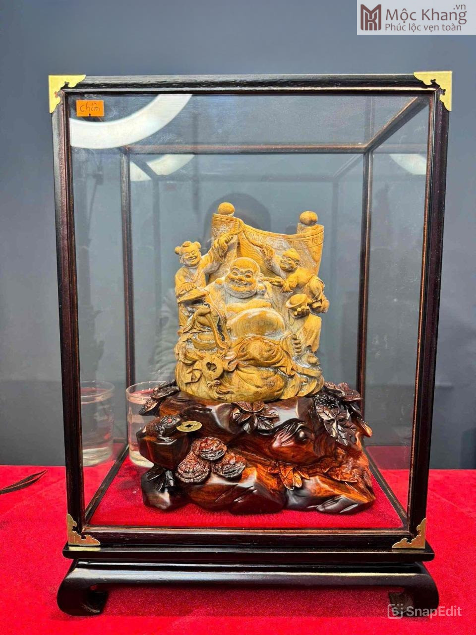 tuong-phat-di-lac-nhi-phuc-go-hoang-dan-chim-cao-30-cm (5) Tượng Phật Di Lặc Nhị Phúc Gỗ Hoàng Đàn Chìm