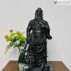 Tượng Quan Công Đá Serpentine Đen